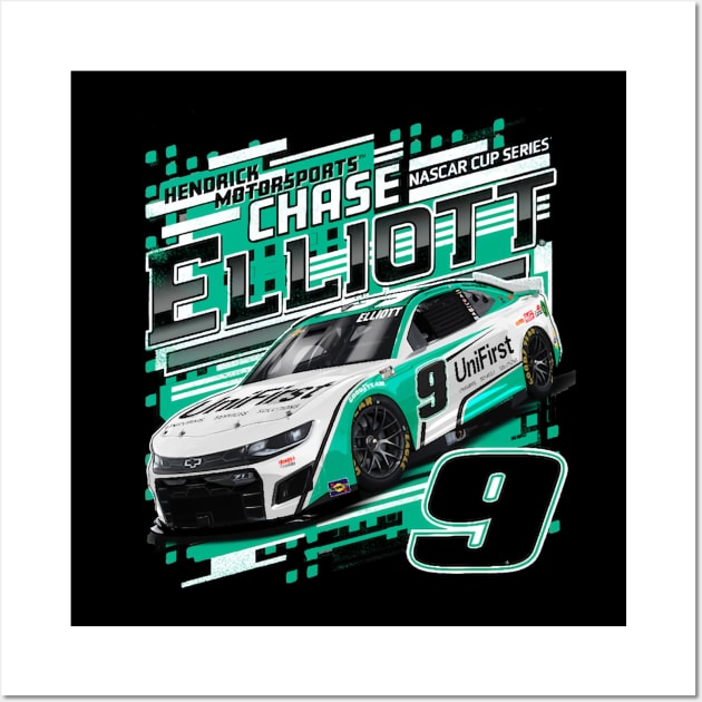 Chase Elliott UniFirst Car Wall Art by ganisfarhan